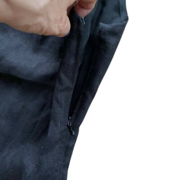 Isabella Bird Women Sheath Dress Sleeveless Scoop Neck Lace Detail Black 4 - Picture 7 of 7